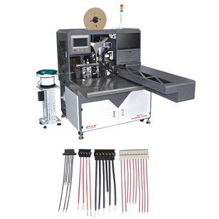 RQ-019全自動插膠殼機，穿膠殼機長短線